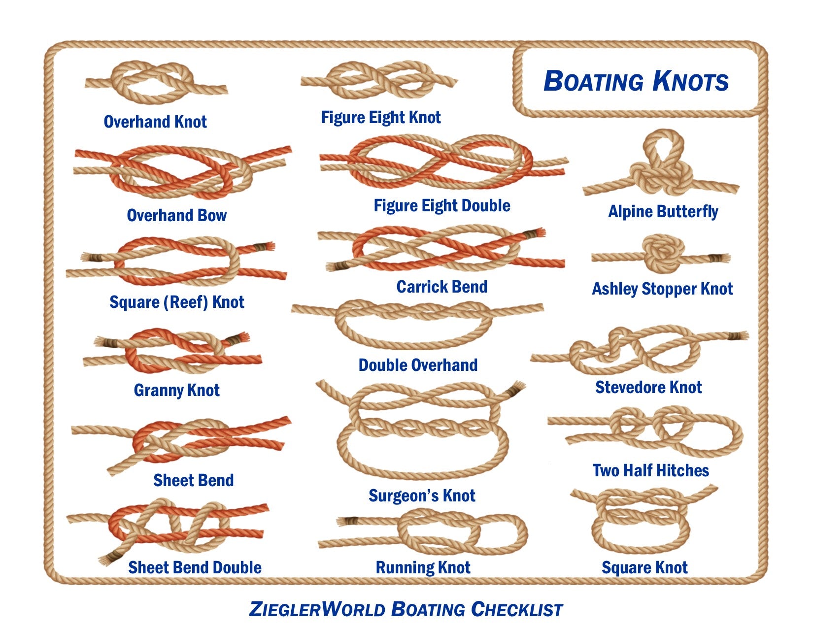 Boating Knots How to Picture Guide